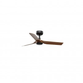 Faro Ventilador Mini Punt S Ventilador Negro-Nogal Wiz 33823Ww