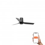 Faro Ventilador Mini Punt Tub S Ventilador Negro-Nogal Tuya 33834Wt