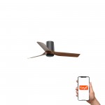 Faro Ventilador Mini Punt Tub S Ventilador Negro-Nogal Tuya 33835Wt