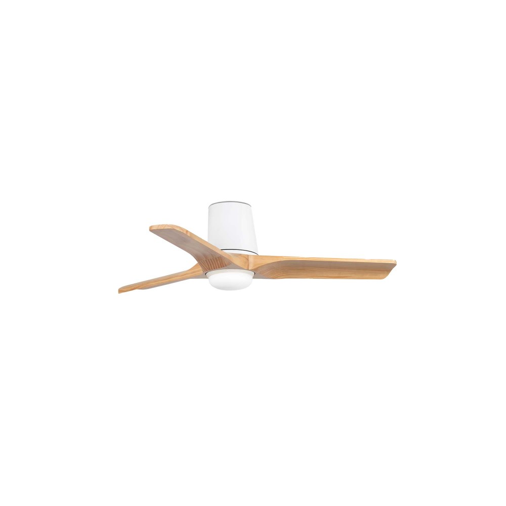 Faro Ventilador Heywood Tub Led S Ventilador Blanco-Pino Tuya 33836Wt-1Tw