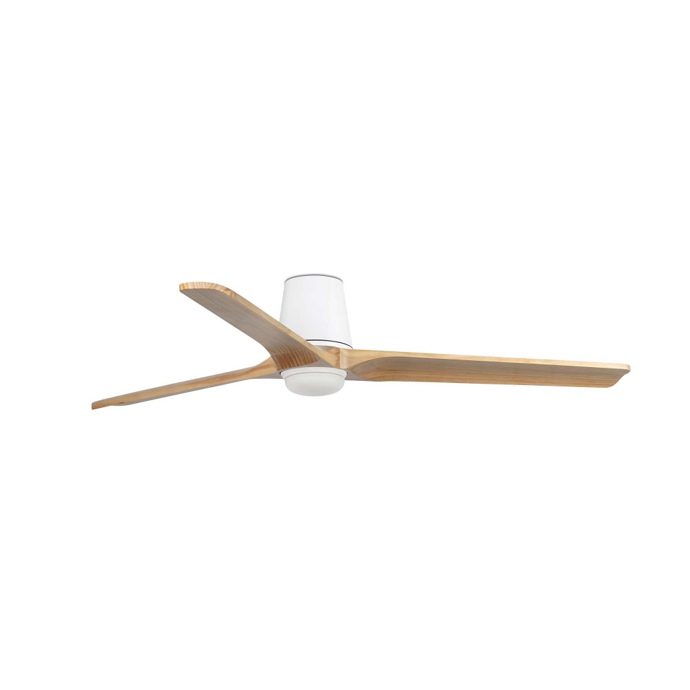 Faro Ventilador Heywood Tub Led L Blanco-Pino 33838-1Tw