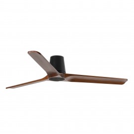 Faro Ventilador Heywood Tub L Negro-Nogal 33839