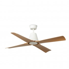 Faro Ventilador Typhoon M Ventilador Blanco-Madera Wiz 34105Ww