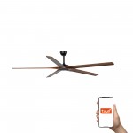 Faro Ventilador Bigwood 20 Xl Ventilador Negro-Nogal Tuya 34190Wt