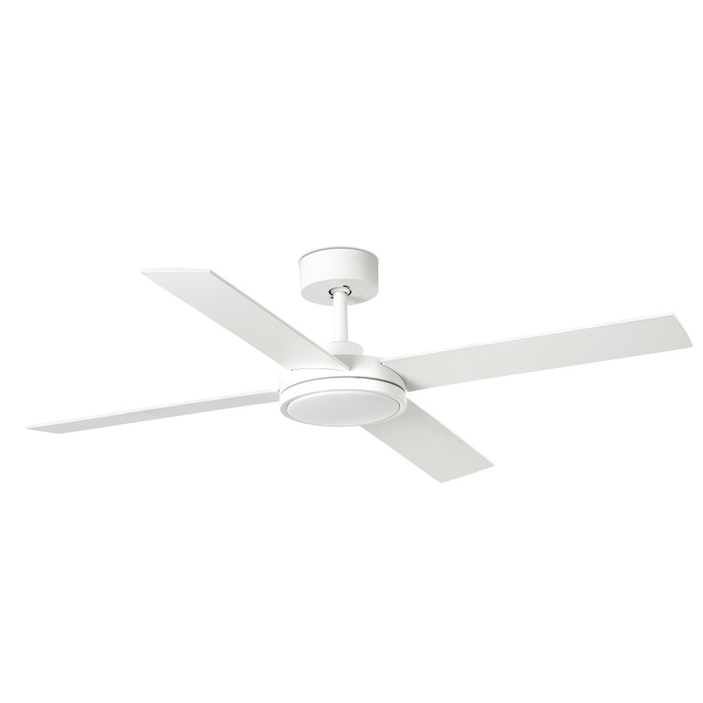 Faro Ventilador Saint Ø1320mm Blanco 4 Palas Blancas 24w Cct