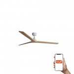 Faro Ventilador Klim L Ventilador Blanco-Madera Roble Tuya 34279Wt