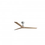 Faro Ventilador Klim M Ø1250mm Blanco 3 Palas Roble Claro