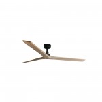 Faro Ventilador Klim L Ventilador Negro-Madera Roble Wiz 34282Ww