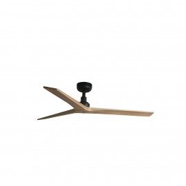Faro Ventilador Klim M Ventilador Negro-Madera Pino Wiz 34283Ww