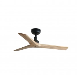 Faro Ventilador Klim S Ventilador Negro-Madera Roble Wiz 34284Ww