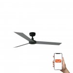 Faro Ventilador Cruiser L Ventilador Negro-Aluminio Tuya 34286Wt