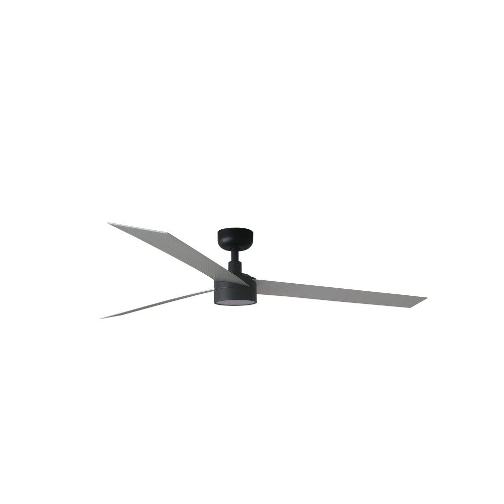 Faro Ventilador Cruiser Xl Ø1600mm Negro 3 P Alum 18w Led Cct Dim