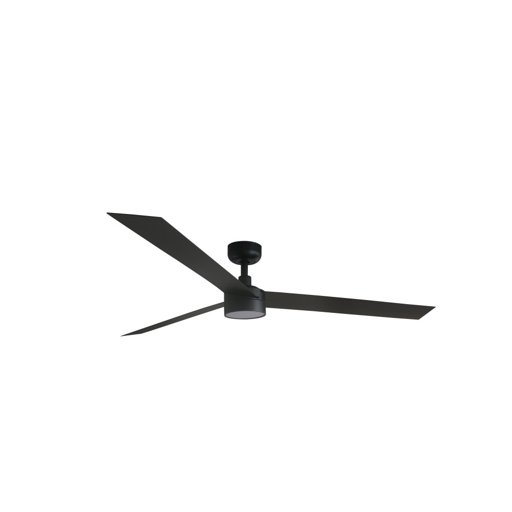 Faro Ventilador Cruiser Xl Ø1600mm Negro 3 Palas 18w Led Cct Dim