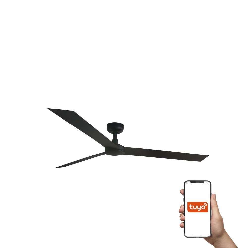 Faro Ventilador Cruiser Xl Ventilador Negro Tuya 34293Wt