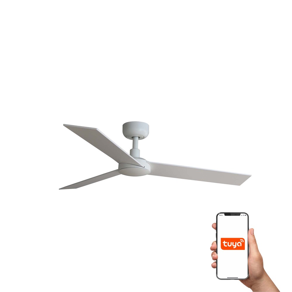 Faro Ventilador Rudder S Ventilador Blanco-Fresno Tuya 34295Wt