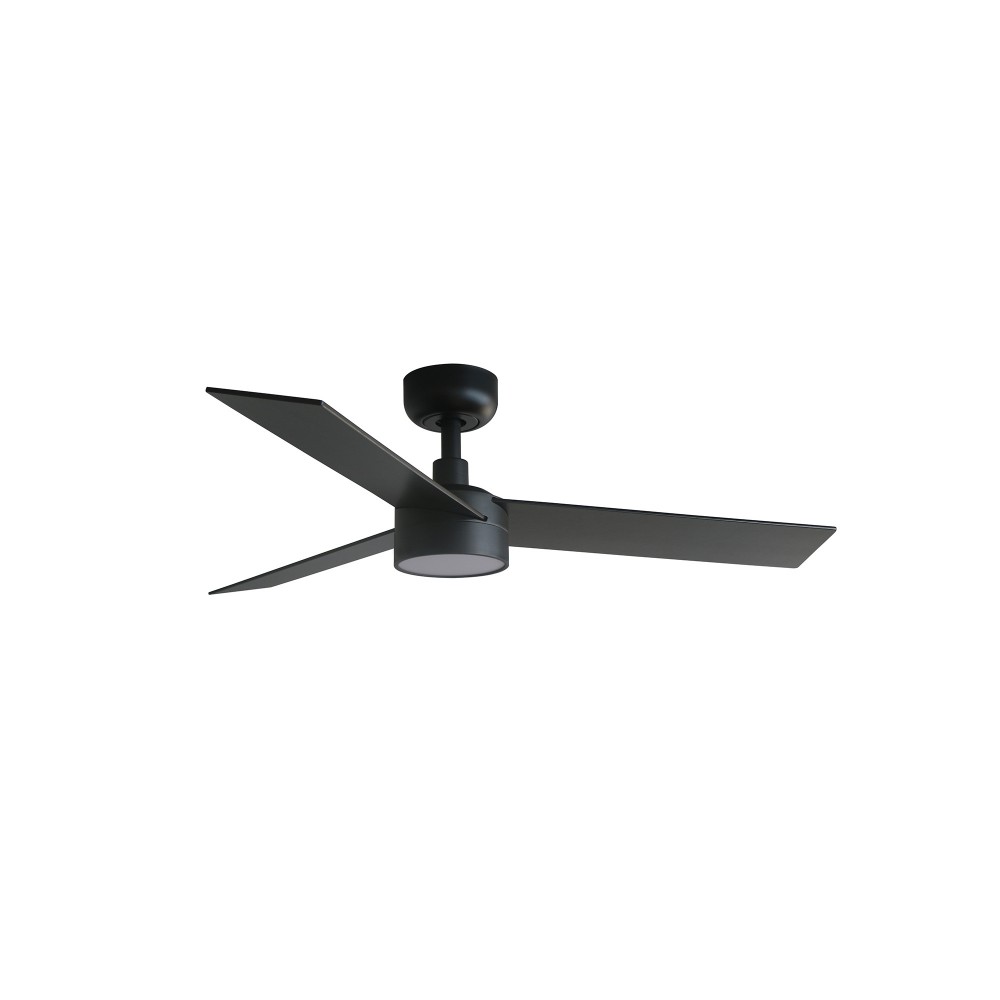 Faro Ventilador Rudder S Led Ventilador Negro-Nogal Wiz 34296Ww-1Tw