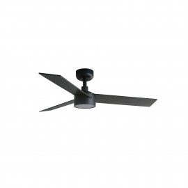 Faro Ventilador Rudder S Led Ventilador Negro-Nogal Wiz 34296Ww-1Tw