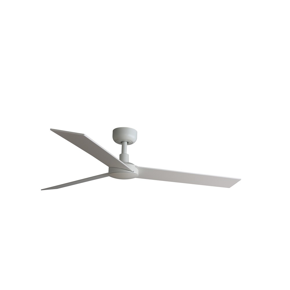 Faro Ventilador Rudder L Ø1320mm Blanco 3 Palas Blancas Fresno