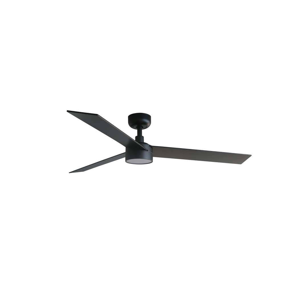 Faro Ventilador Rudder L Led Ventilador Negro-Nogal Tuya 34298Wt-1Tw