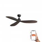 Faro Ventilador Palma M Ventilador Marron Ip44 Tuya 34301Wt