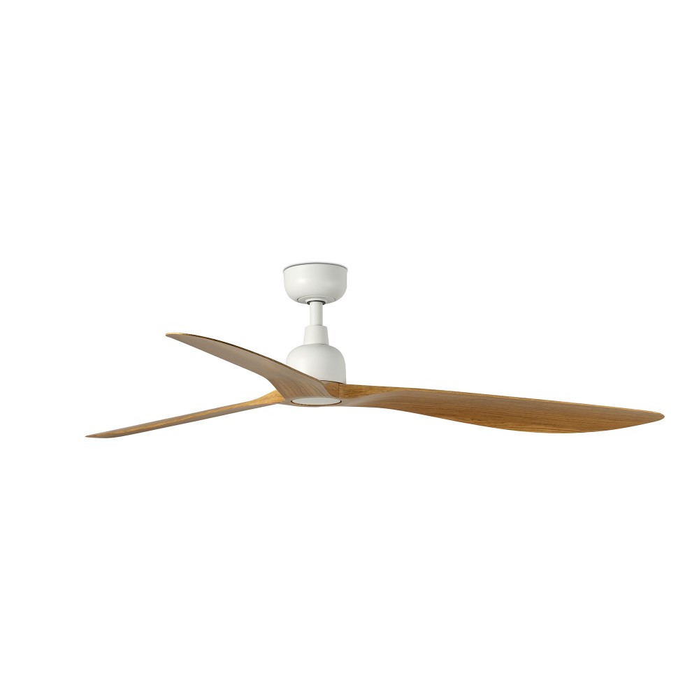 Faro Ventilador Outwood L Ventilador Blanco-Madera Roble Ip44 Wiz 34361Ww