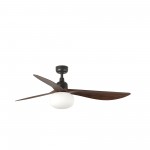 Faro Ventilador Outwood L Ventilador Marron-Nogal Ip44 1X27 Wiz 34362Ww-11L