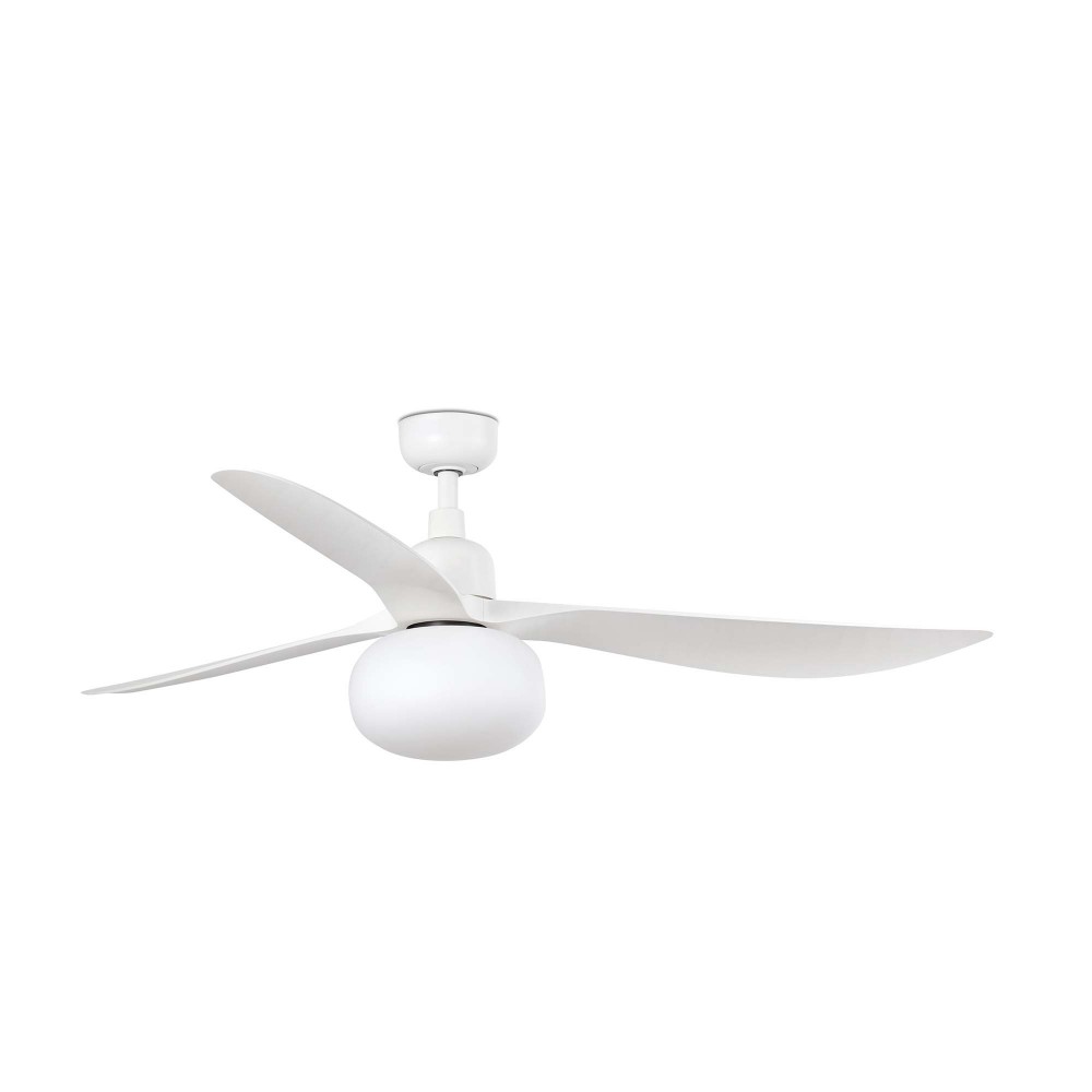 Faro Ventilador Outwood L Ventilador Blanco Ip44 1X27 34363-11L