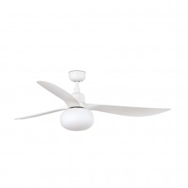 Faro Ventilador Outwood L Ventilador Blanco Ip44 1X27 Wiz 34363Ww-11L