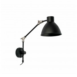 Faro Celia Aplique Negro 1 X E14 40070