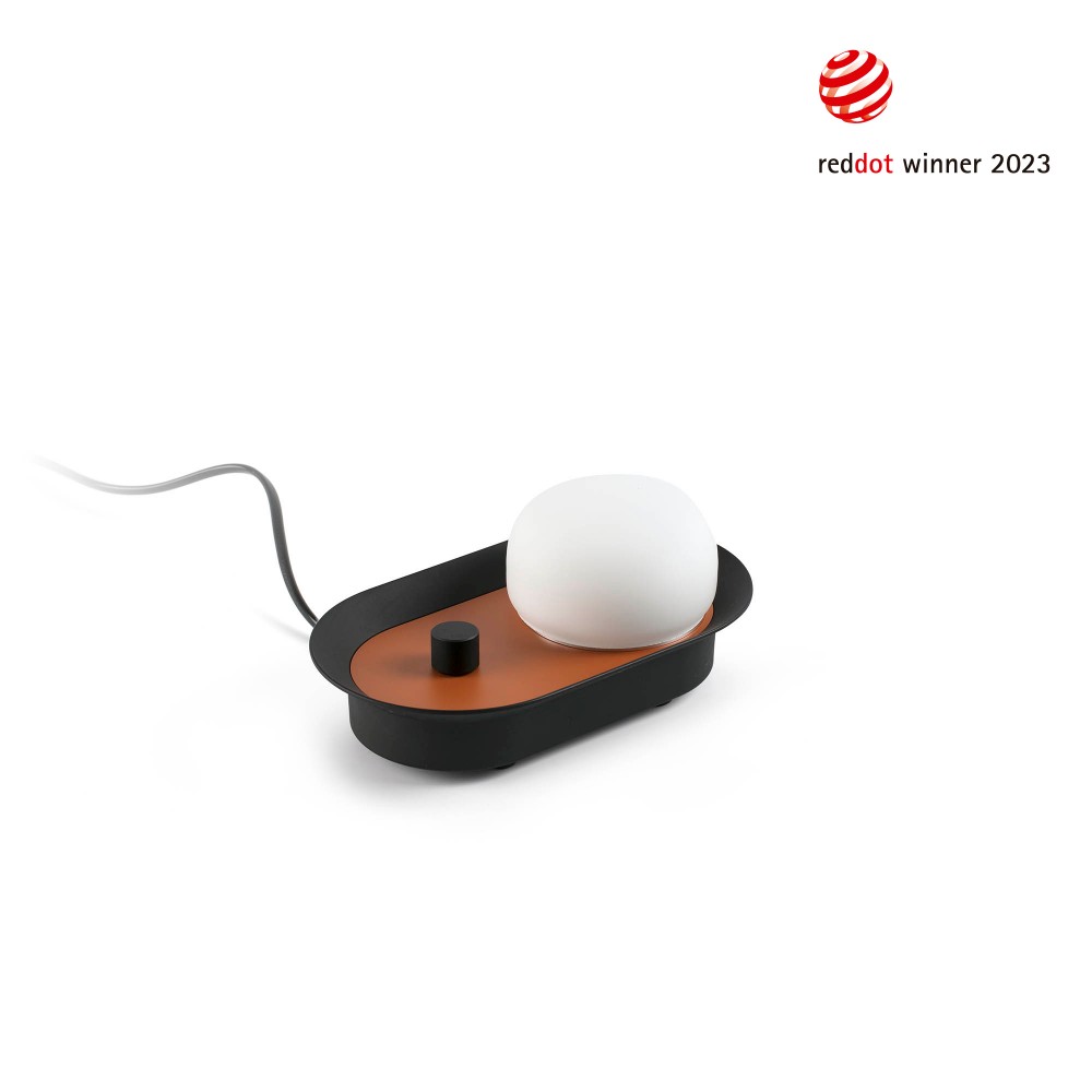 Faro Maya Aplique Negro/terracota  8w 2700k