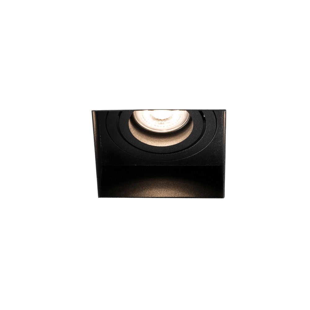 Faro Hyde Negro Cuadrado Orientable S-M Gu10 40113