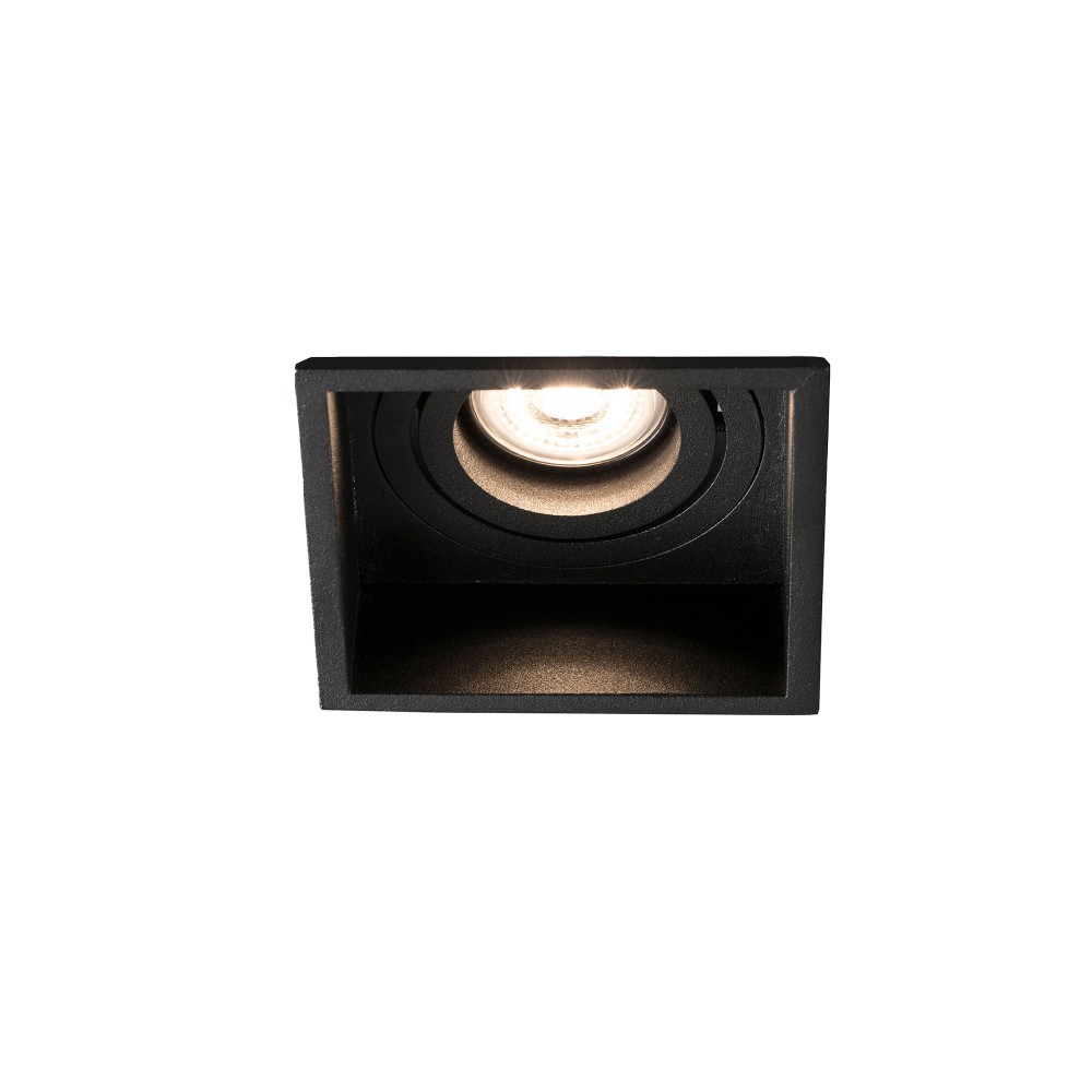 Faro Hyde Negro Cuadrado Orientable Gu10 40121