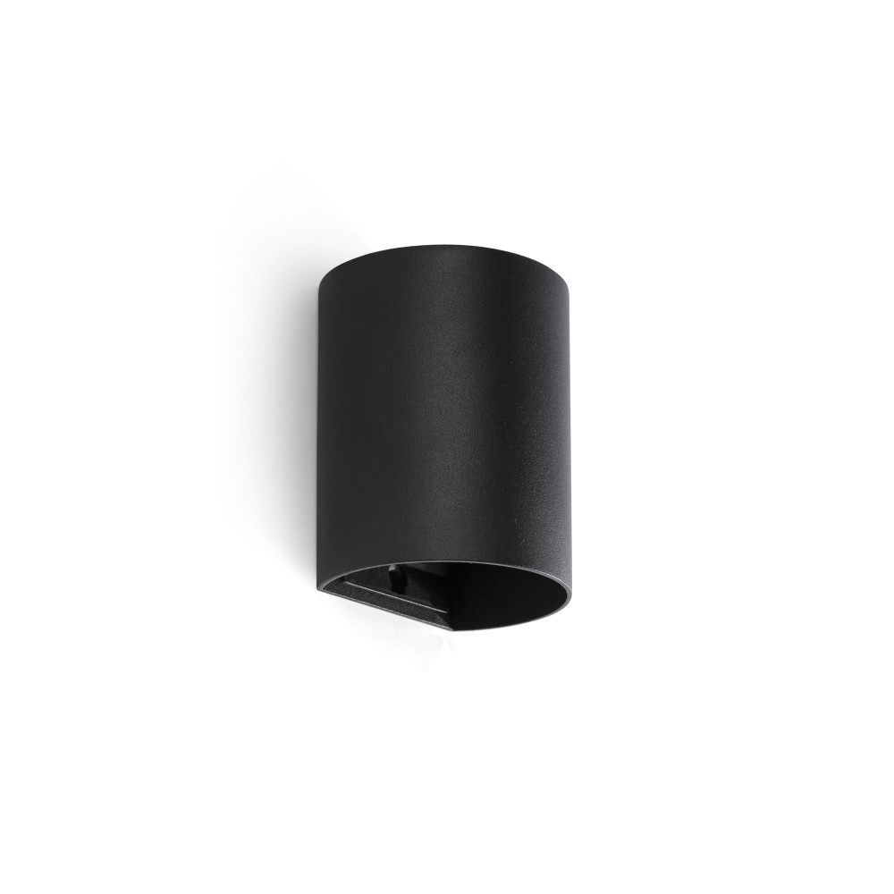 Faro Sole Aplique Redondo Negro 40523