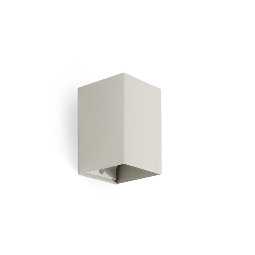 Faro Lune Aplique Cuadrado Gris 40532