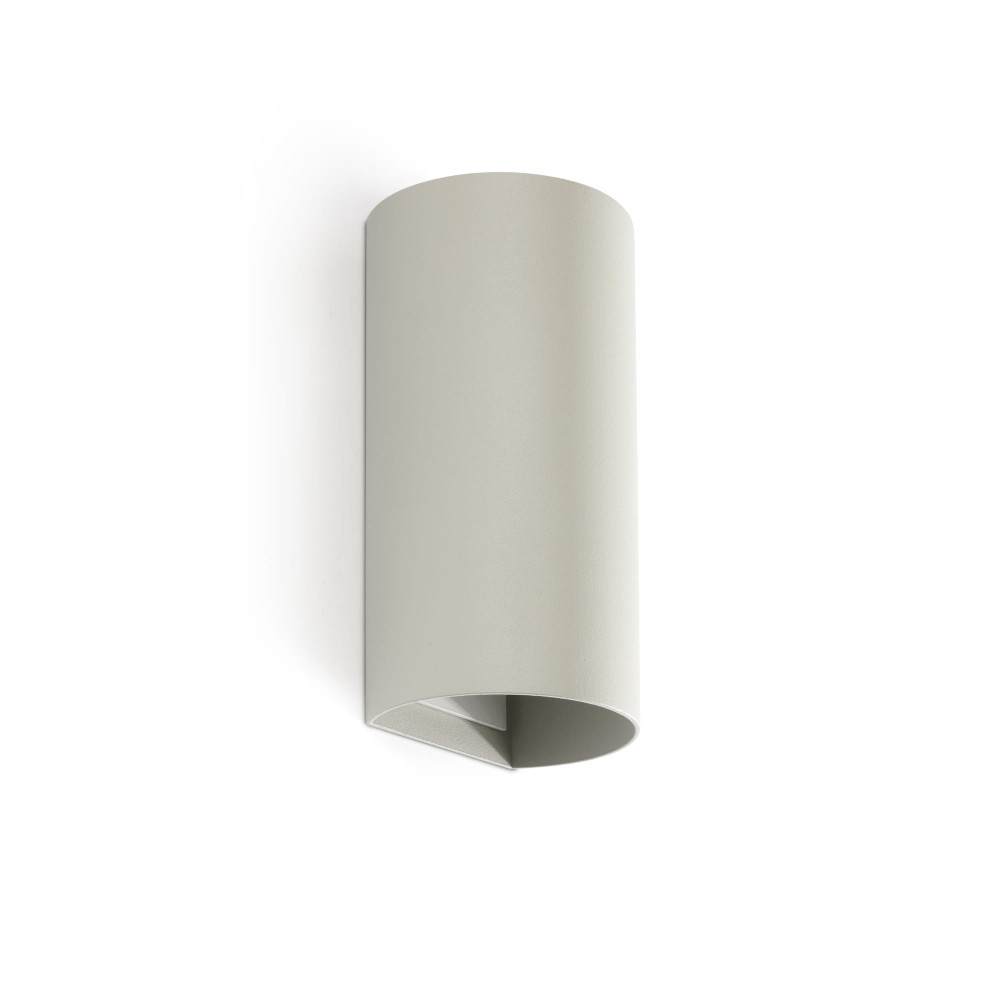 Faro Sole 2L Aplique Redondo Gris 40540