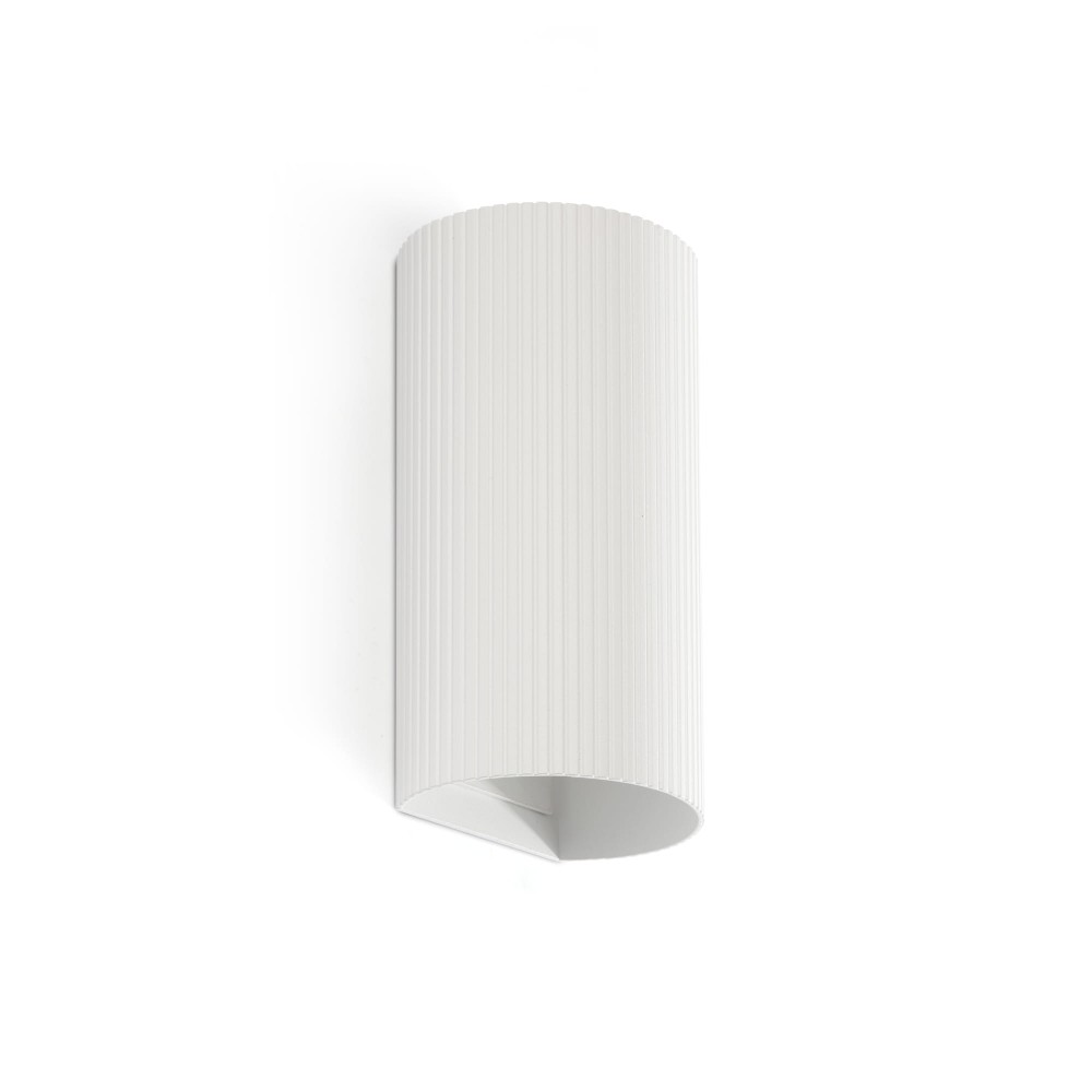 Faro Sole 2L Aplique Redondo Blanca Estriado 40542