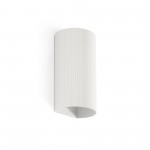 Faro Sole 2L Aplique Redondo Blanca Estriado 40542