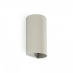 Faro Sole 2L Aplique Redondo Gris Estriado 40544