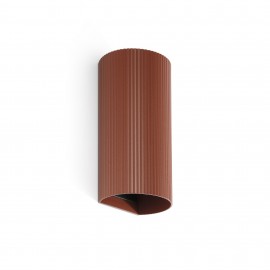 Faro Sole 2L Aplique Redondo Terracotta Estriado 40545