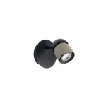 Faro Coco Aplique Negro - Verde Oliva 1Xgu10 40662