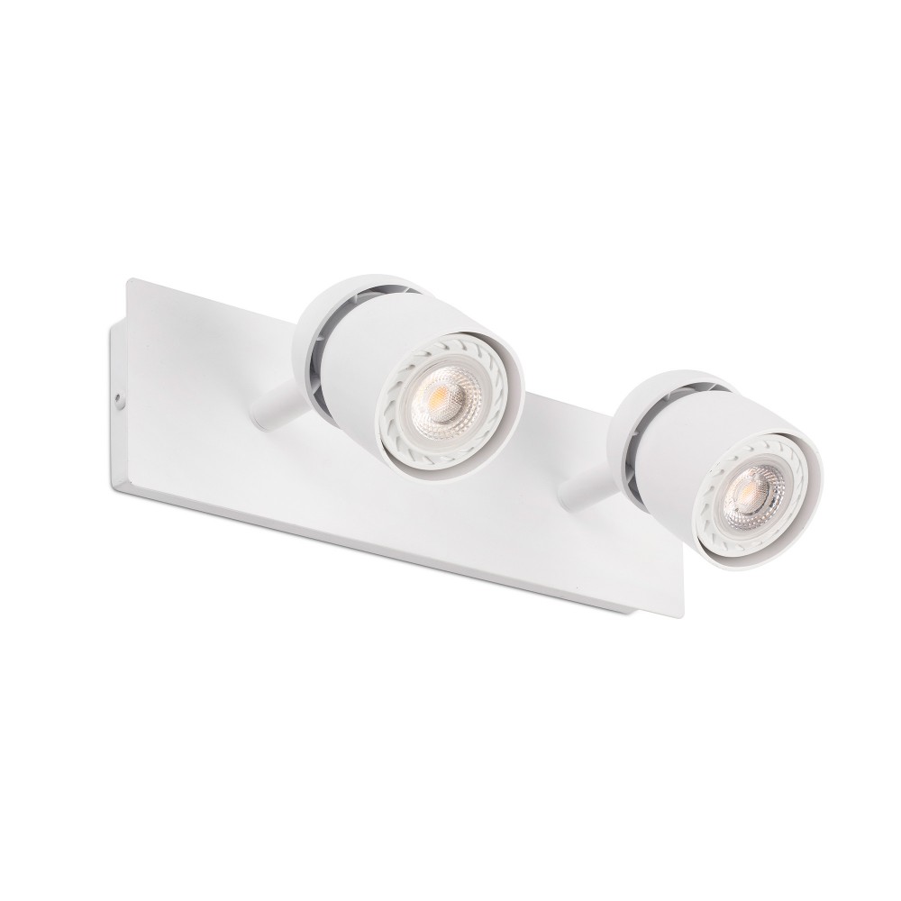 Faro Coco Aplique Blanco 2Xgu10 40664