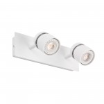 Faro Coco Aplique Blanco 2Xgu10 40664