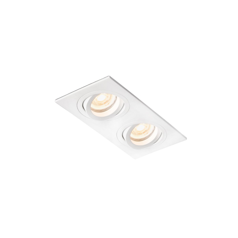 Faro Radon-2 Empotrableorient Cuad Blanco 2Xgu10-Mr16-L 43397