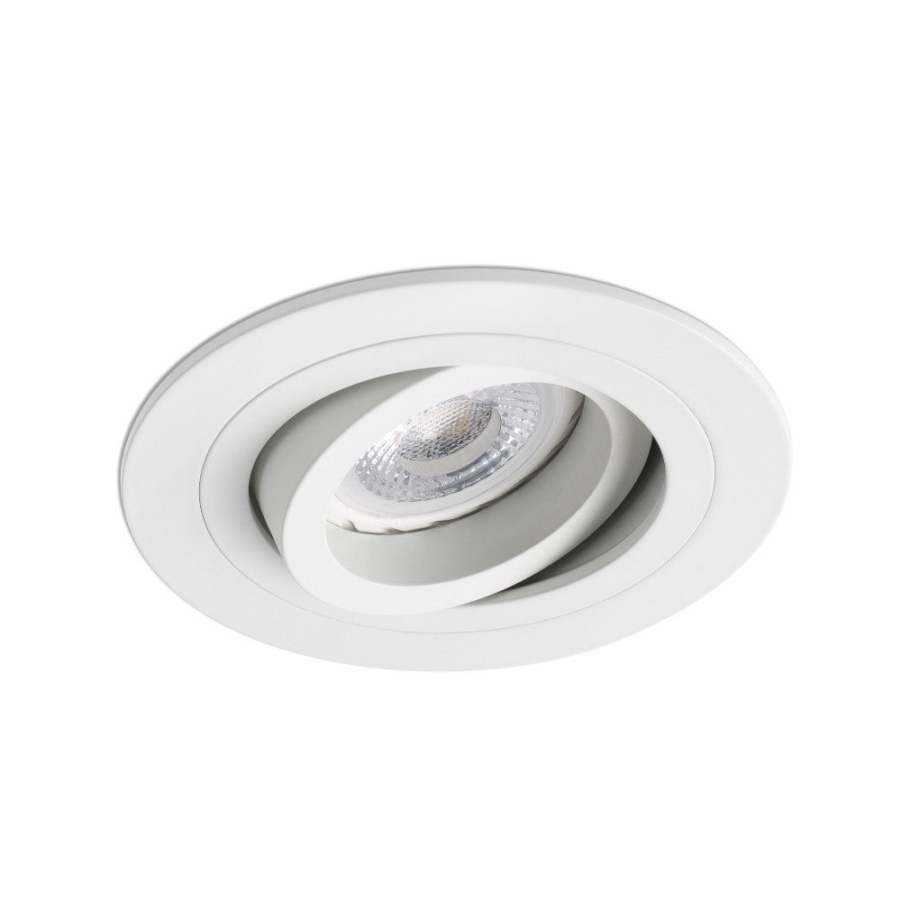 Faro Radon Orientable Emp.Redondo Blanco Gu10-Mr16-Led 43398