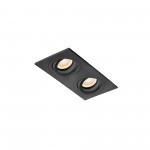 Faro Radon-2 Empotrableorient Cuad Negro 2Xgu10-Mr16-L 43407