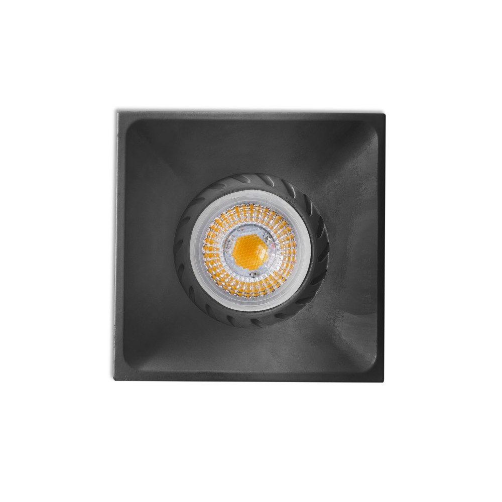 Faro Neon Empotrable Cuadrado Negro 1Xgu10-Mr16-Led 43410