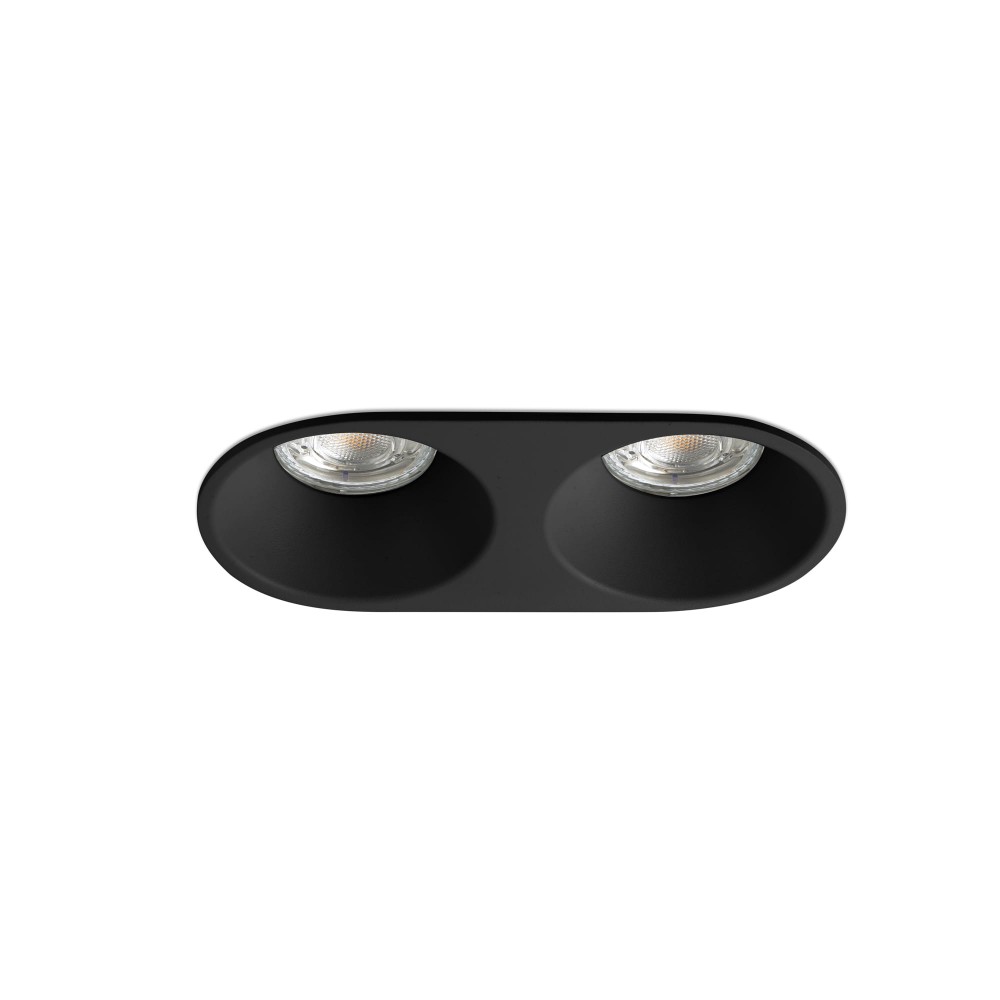 Faro Gas 2L Empotrable Negro 43421