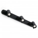 Faro Orleans Aplique Negro 3Xgu10 43527