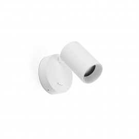 Faro Stan Aplique Blanco Con Interruptor 1xgu10