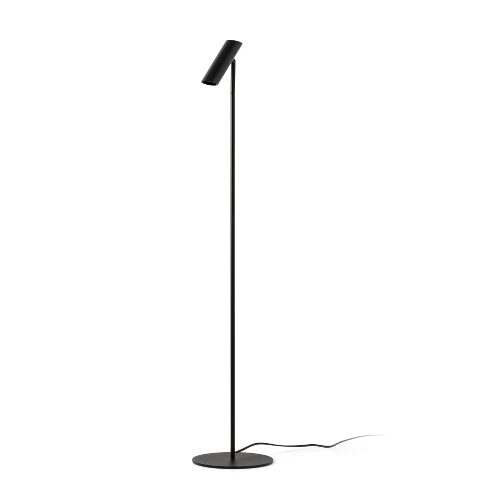 Faro Leo Lampara De Pie Negro 43799